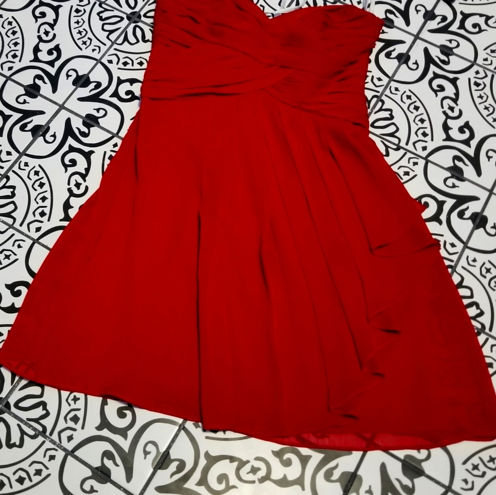 Red cocktail dress